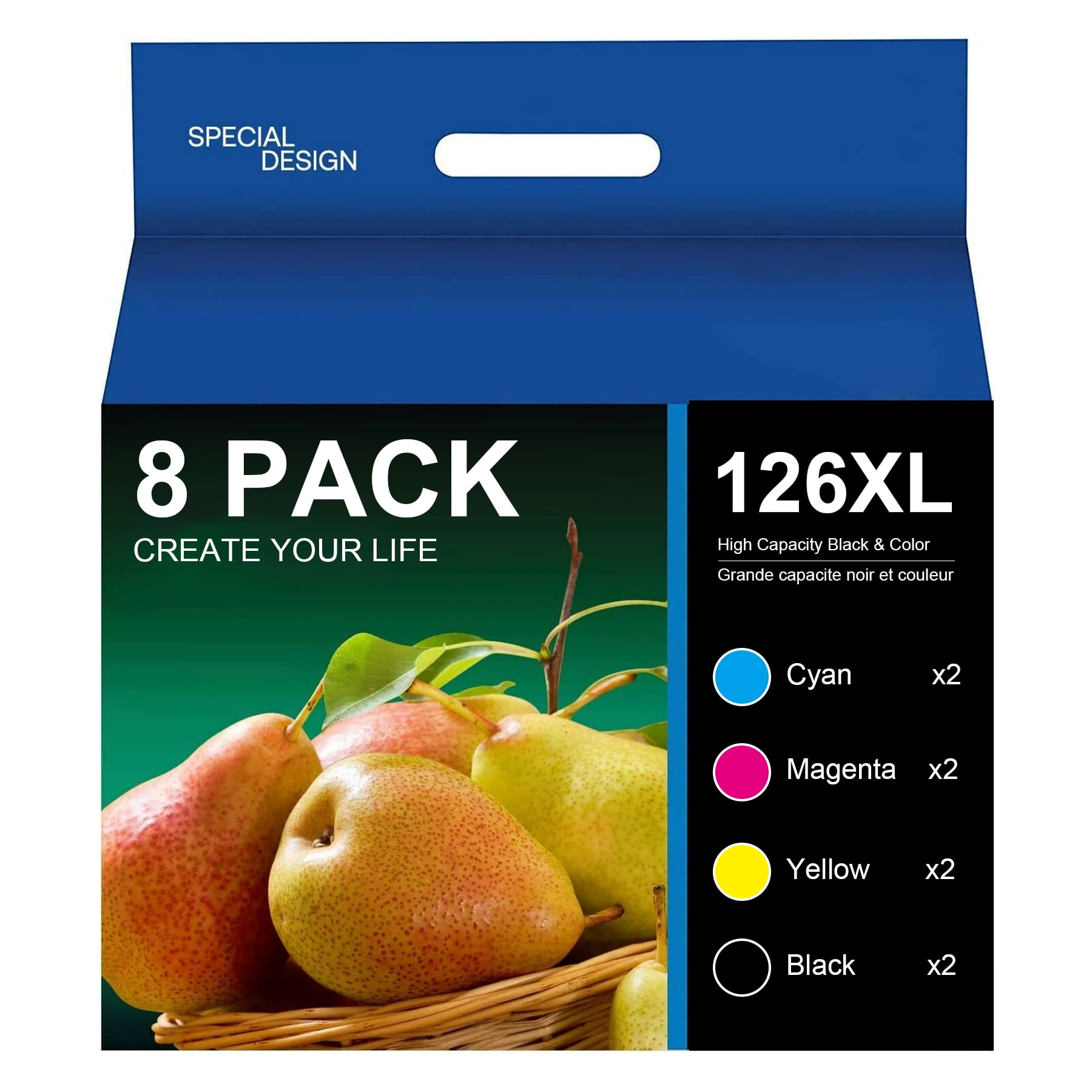 Halofox 126 Ink Cartridge Replacement for Epson 126 T126 for Workforce