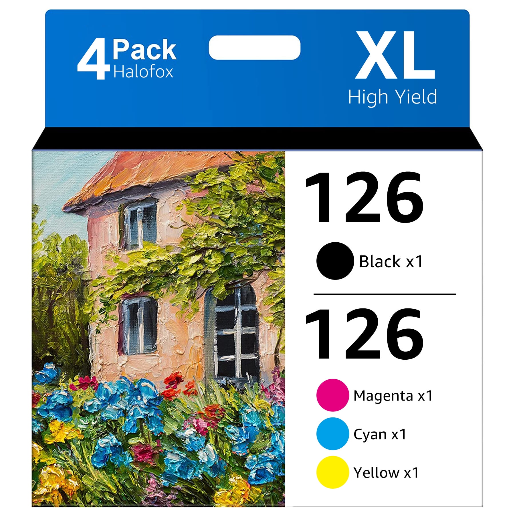 Halofox 126XL Ink Compatible with Epson 126 T126 Ink Cartridges for