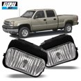 thumbnail image 1 of Halogen Clear Lens Fog Lights Pair Set for 2003-2007 Chevrolet Silverado, 1 of 7