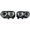 thumbnail image 1 of Halogen Headlight Assembly Set of 2 - Compatible with 2015 - 2023 Dodge Challenger (without Air Ducts) 2016 2017 2018 2019 2020 2021 2022, 1 of 3