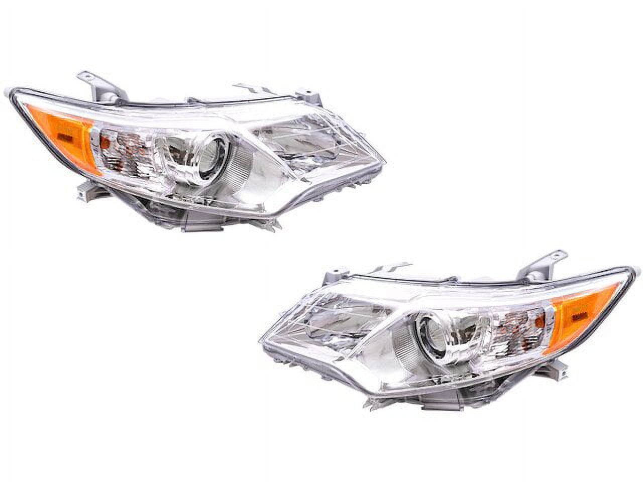 For Toyota Camry L/LE/XLE Headlights Lamps Set 2012 2013 2014 Halogen Driver and