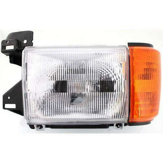 Halogen Headlight For 1987-1991 Ford F-150 Right w/ Bulb & Side Marker Lamp