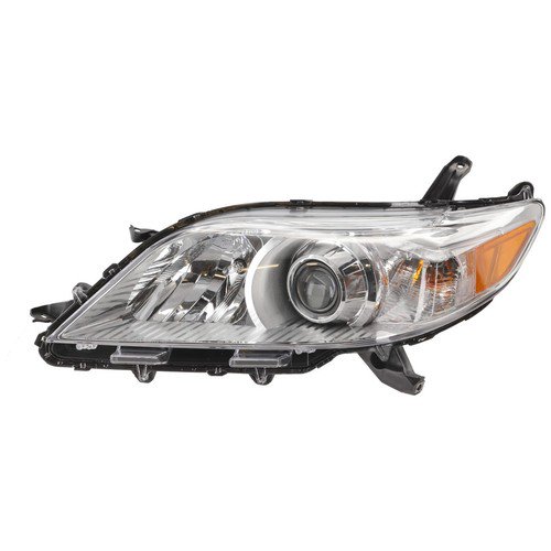 Halogen Headlight For 2011-20 Toyota Sienna Manual Fold/Adjust Textured Black LH