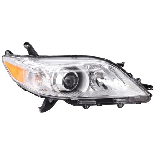 Halogen Headlight For 2011-20 Toyota Sienna Manual Fold/Adjust Textured Black RH