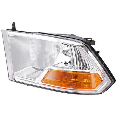 Halogen Headlight For 2011-2012 Ram 1500 Left Single Beam with Bulb with EOC