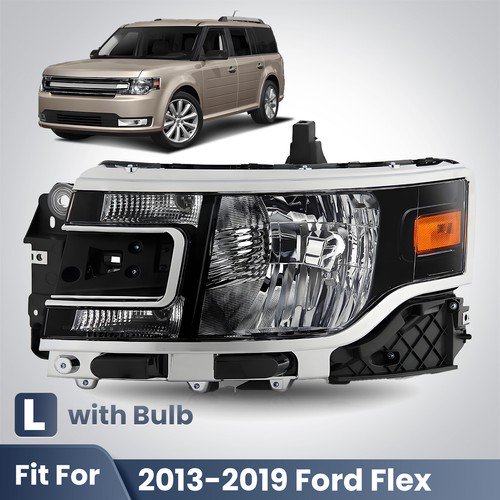 Halogen Headlight For 2013-2019 Ford Flex With Bulb Left Driver Side DA8Z13008C