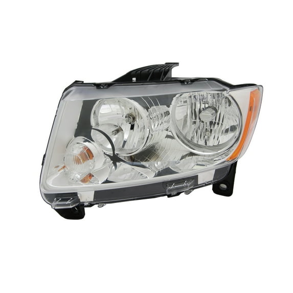 Halogen Headlight Front Lamp Left Driver for 11-13 Jeep Grand Cherokee Fits 2013 Jeep Grand Cherokee