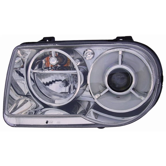 Halogen Headlight Front Lamp for 05-10 Chrysler 300 (w/Delay) Driver Left