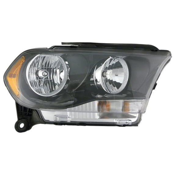 Halogen Headlight Front Lamp for 11-13 Dodge Durango (Black) Passenger Right
