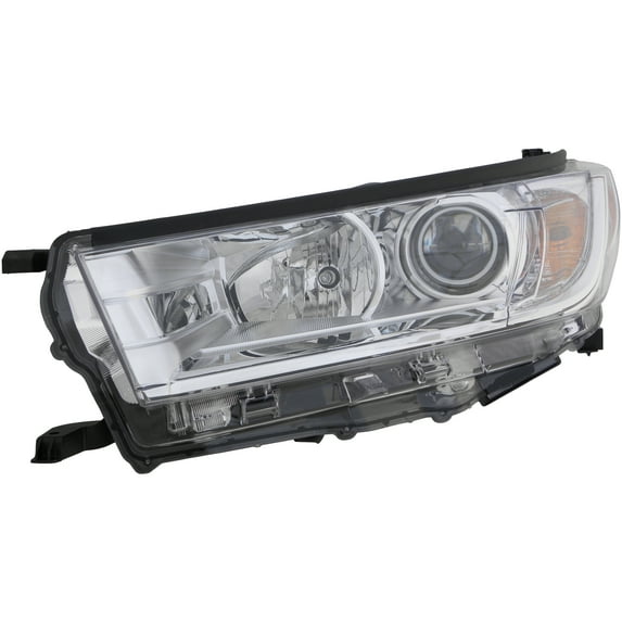 Halogen Headlight Front Lamp for 17-19 Toyota Highlander Driver Left