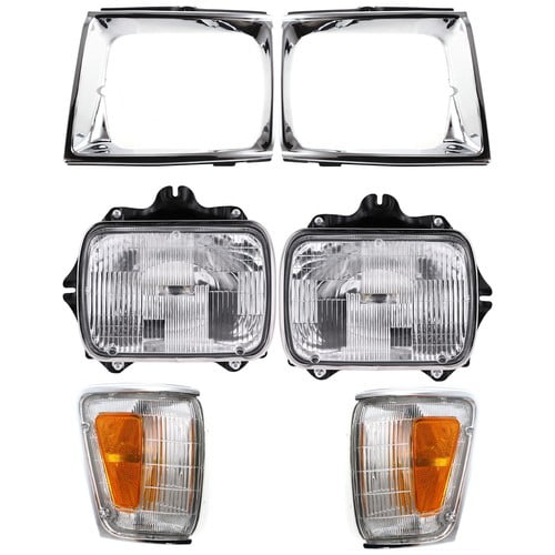 Halogen Headlight Head light Driver and Passenger For 89-91 Toyota Pickup