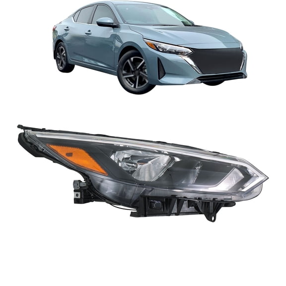 Halogen Headlight Headlamp Assembly For Nissan Sentra S SV 2024-2025 Right Side