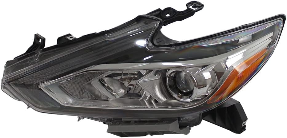 Halogen Headlight Headlamp w/Chrome Housing Black Beze Compatible with 2016 2017 2018 Nissan Altima NI2502247 260609HS0A Left Driver Side LH