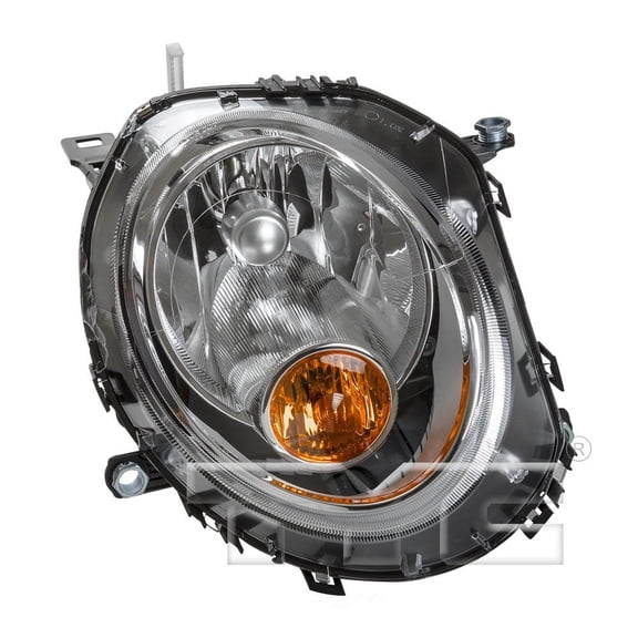 Halogen Headlight Lamp (Amber) Right Passenger for 07-13 Mini Cooper Hatchback Fits 2008 Mini Cooper