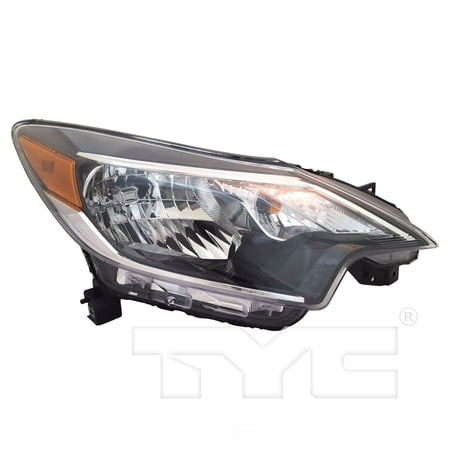 Halogen Headlight Lamp (Black Bezel) Right Passenger for 17-19 Nissan Versa Note Fits 2019 Nissan Versa Note