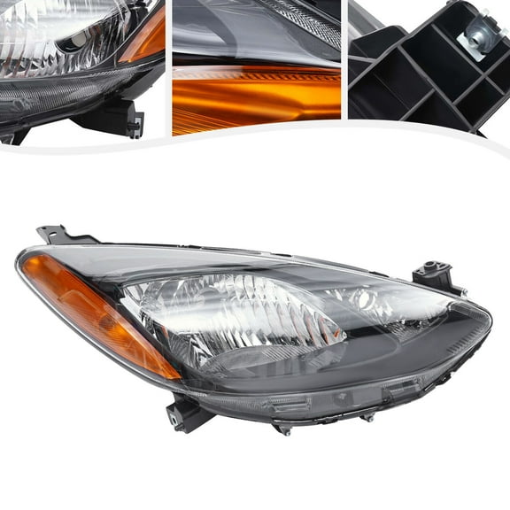Halogen Headlight, Mazda 2 Headlight, Right Side Headlight For 2011-2014 Mazda 2