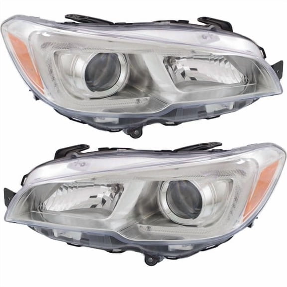 Halogen Headlight Set of 2 For 2015-2021 Subaru WRX Left and Right with Bulb