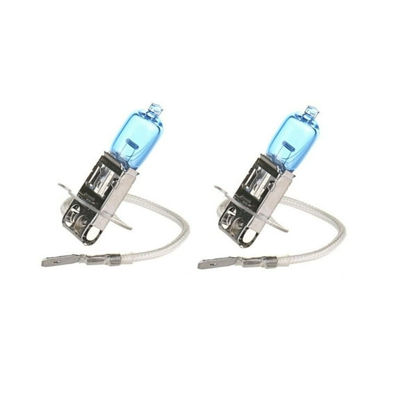 Halogen Headlight Xenon Lightbulb 12V 55W 5000K Pair White High Low Beam & Fog H3