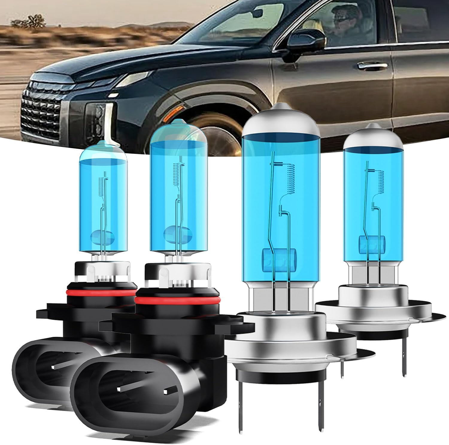 Halogen Headlights Fit for Hyundai Palisade 2020-2023 Headlight Bulbs ...