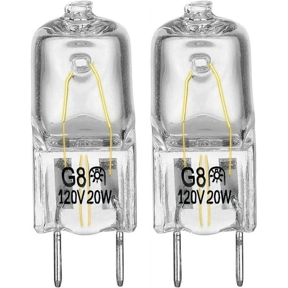 Halogen Light Bulb Fits for GE Samsung Kenmore Elite Maytag Over The Stove Range Microwave, Night Light/Stove Light Bulb for GE Microwave, Replaces WB25X10019, 2Pack