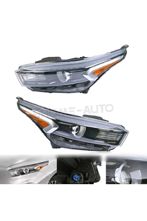 Halogen Projector Headlight For 2022 2023 Kia Forte W/ LED DRL Left+Right 2PCS
