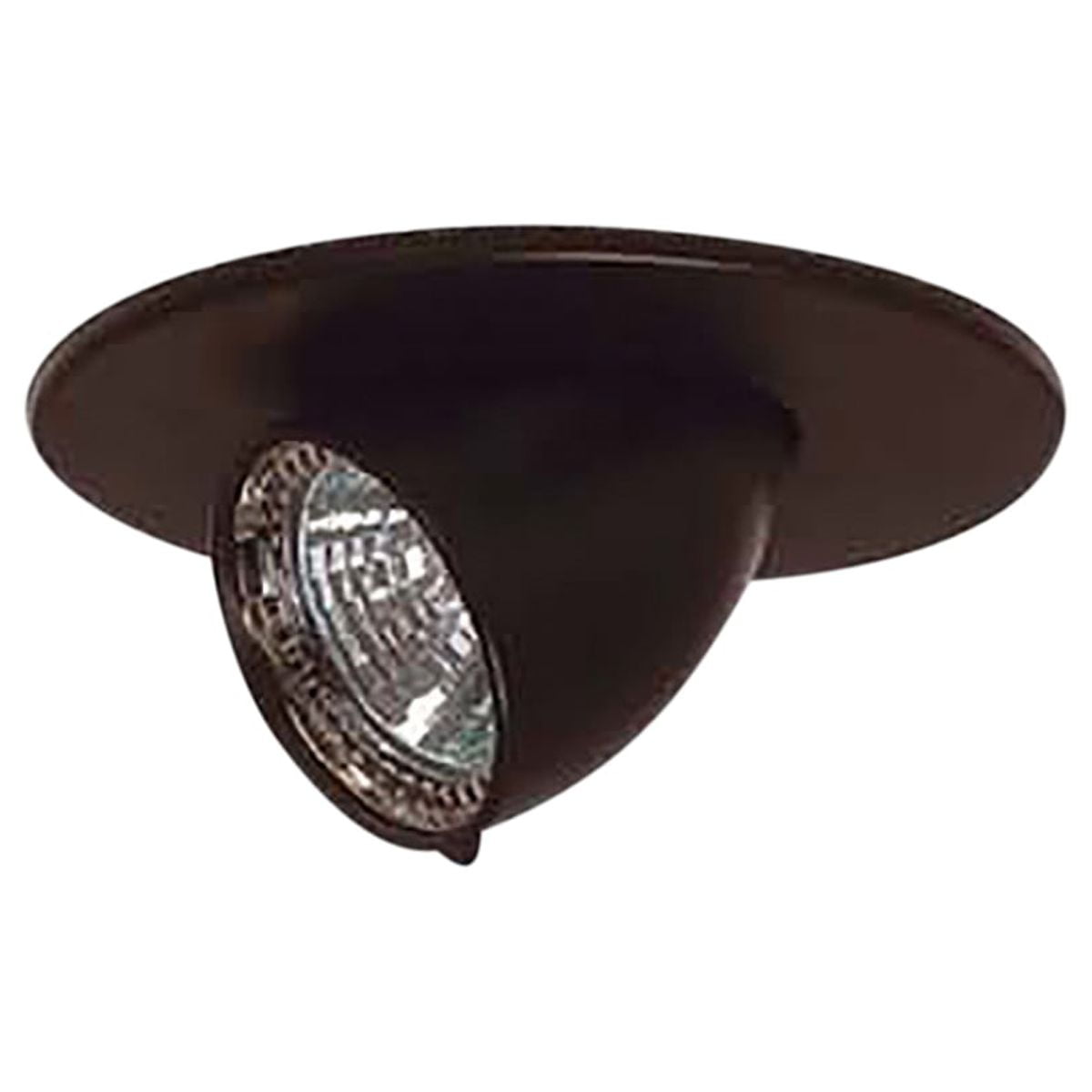 Black Halogen Round Recessed Spot Light with Glass Canister