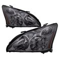 thumbnail image 1 of [Halogen Style] For 2004-2009 Lexus RX330 RX350 Smoke Headlights Lamps LH+RH, 1 of 6