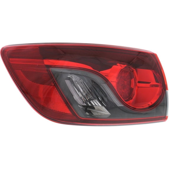 Halogen Tail Light For 2013-2015 Mazda CX-9 Left Outer Clear/Red Lens w/ Bulbs