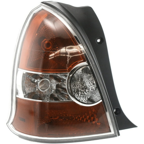 Halogen Tail Light For Hyundai 08-11 Accent Hatchback Left Clear/Red w/Bulbs