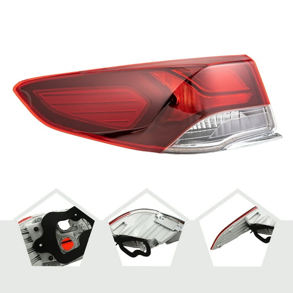 Halogen Tail Light Left Outer Rear Brake Lamp For 2018 2019 Hyundai Sonata Sedan