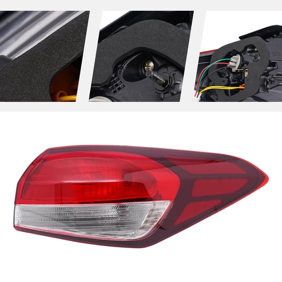 Halogen Tail Light, Right Tail Lamp for 2017-2018 Kia Forte (Submodel: EX, LX, S, SX)