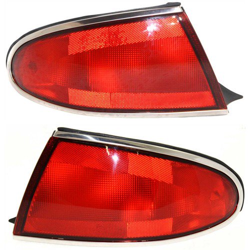 Halogen Tail Light Set For 1997-2005 Buick Century Left & Right Red Lens 2Pcs