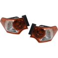 thumbnail image 1 of Halogen Tail Light Set For 2009-2010 Acura TSX Outer Clear/Red w/ Bulbs 2Pcs, 1 of 9