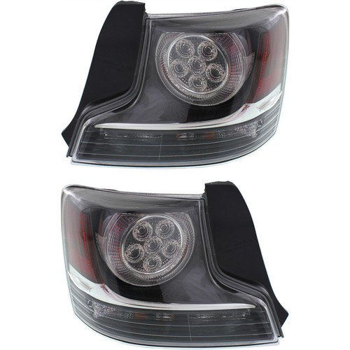 Halogen Tail Light Set For 2014-2016 Scion tC Clear Lens w/ Bulbs 2Pcs