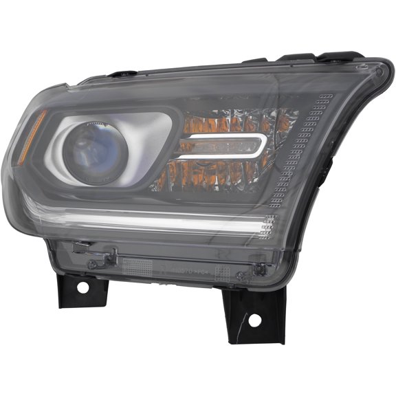 Halogen w/DRL Headlight Black Trim for 14-15 Dodge Durango Right Passenger Side