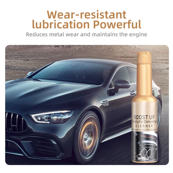 Halons Catalytic converter cleaner additive | 120ml exhaust system carbon deposit remover | No-disassembly formula for gasoline engines | Enhances fuel efficiency, reduces emissions, protects