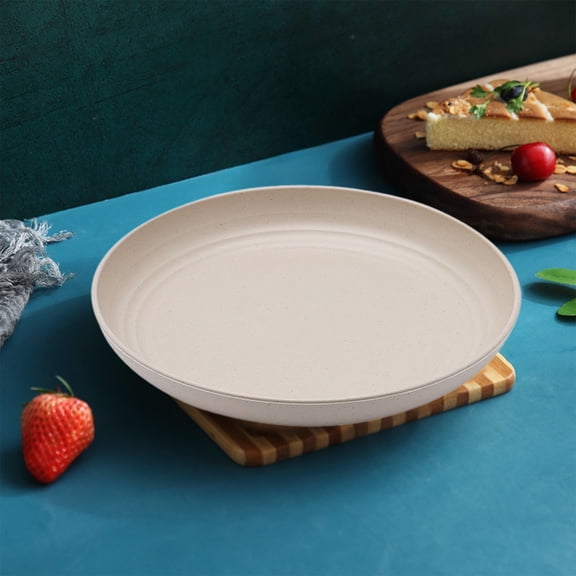 Halons Fruit Tray | Plastic Serving Platter Large Capacity 20x20x3cm | Multi Color Beige Pink Blue Green Snack Dish for Coffee Table Living Room | Durable Easy Clean Organizer for Parties Kitchen