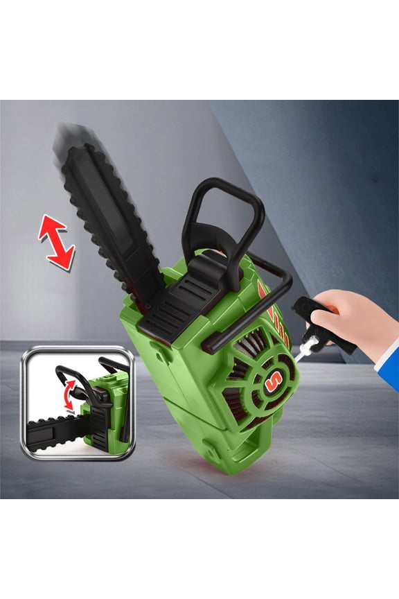 Kids Rope Pulling Saw - Plastic Handheld Felling Saw, Toy Chainsaw Keychain, Mini Tree Cutting Tool for Prank Play, Realistic Simulation Design (3.54x3.34x1.29in, 120g)