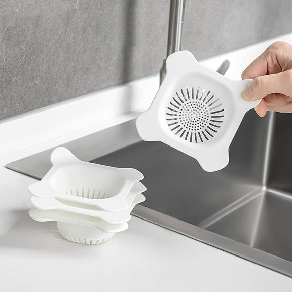 Halons Kitchen sink filter net basket | durable mesh food residue catcher | wet garbage separator for household cleaning | antiblocking design prevents clogging | reusable & easy-installation filter