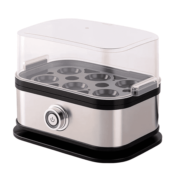 Halreactody Stainless Steel Egg Cooker, Halreactody Smart Egg Cooker with Auto Shut, Stainless Steel Egg cooker to Easily Boil eggs (1Pcs)