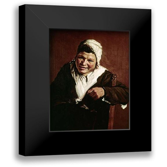 Hals, Frans 12x14 Black Modern Framed Museum Art Print Titled - Hille Bobbe
