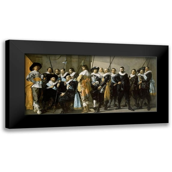 Hals, Frans 14x9 Black Modern Framed Museum Art Print Titled - Meagre Company