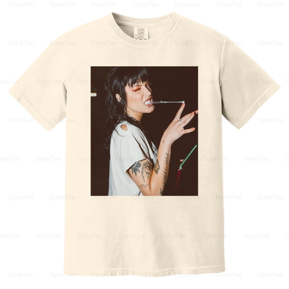 Halsey Music Artist Graphic Fan Gift Casual Wear Stylish Pop Comfort Color T-Shirt V41387 Unisex, up to 4XL