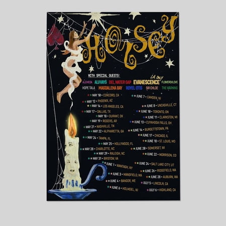 Halsey Tour Dates Poster 2025 Size 24''x36'' -Gategoo