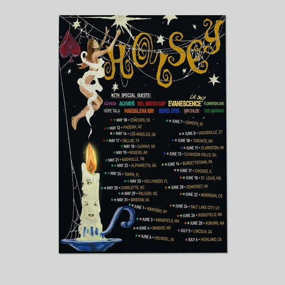 Halsey Tour Dates Poster 2025 Size 24''x36'' -Kiloa