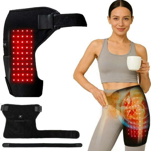 Halston Stride Hip Brace,Hip Heating Pad For Sciatica & Hip Pain Relief,Hip Brace Red Therapy For Hip Pain,Halston Stride Red Therapy,Hip Support Brace For Hip Pain In Menopausal Women