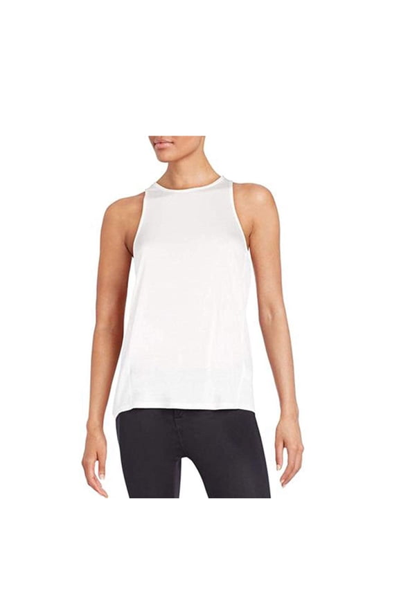 Twist Back Tank Solid Women/Adult shoe size X-Large X-Large Casual ZAJ111177-WHITE White