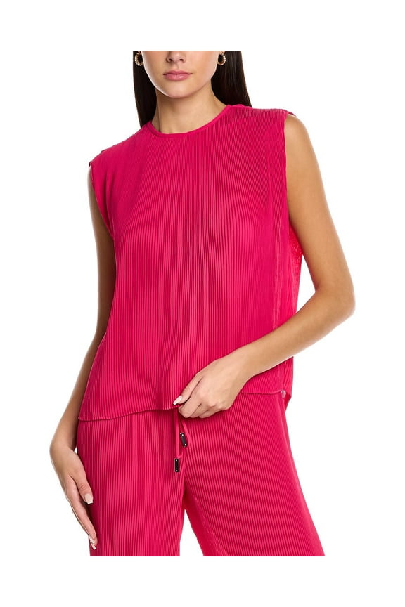 Women Aerin Pleated Crepon Top, 6, Pink
