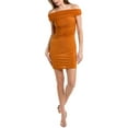 thumbnail image 1 of Halston Womens Aliana Mini Dress, 2, Orange, Polyester, 1 of 3