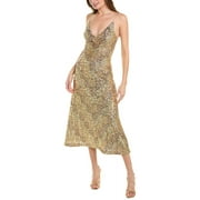 Halston womens  Alesandra Gown, 0, Gold